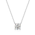 Moissanite Solitaire Pendant Necklace in Silver – moissanite solitaire necklace