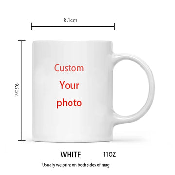 Custom Photo Mug in White – custom photo mug
