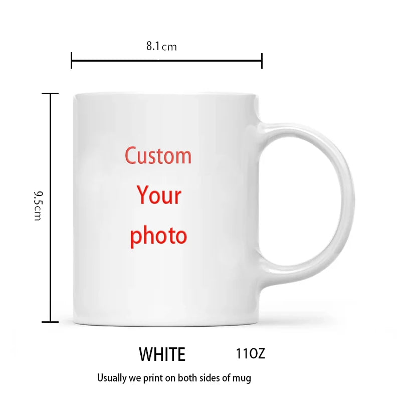 Custom Photo Mug in White – custom photo mug