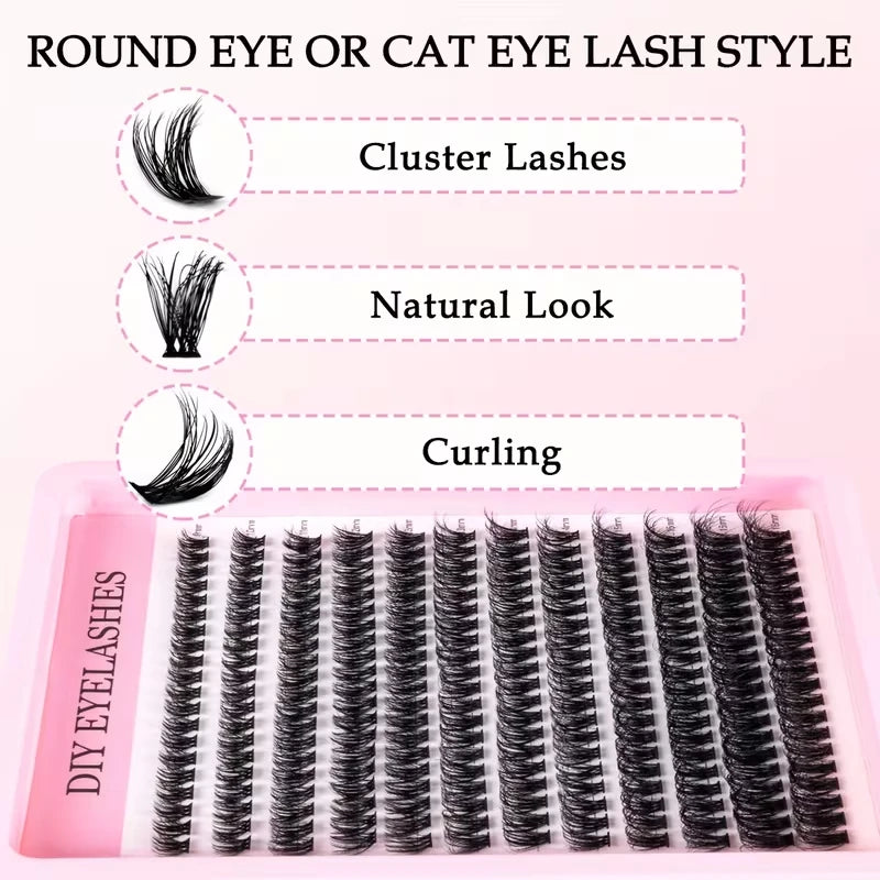Cluster Lashes Kit (240 Pieces)