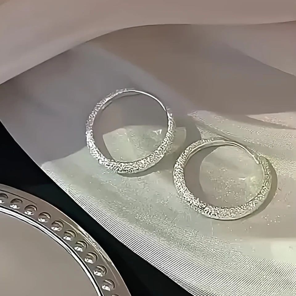 Sparkling Sterling Silver Hoop Earrings – sterling silver hoop earrings, photo 2
