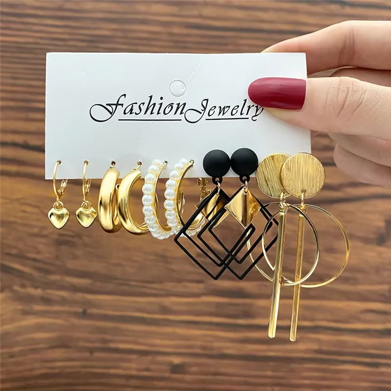 Gold Hoop Earrings Set – Mix & Match Gift for Her, photo 7