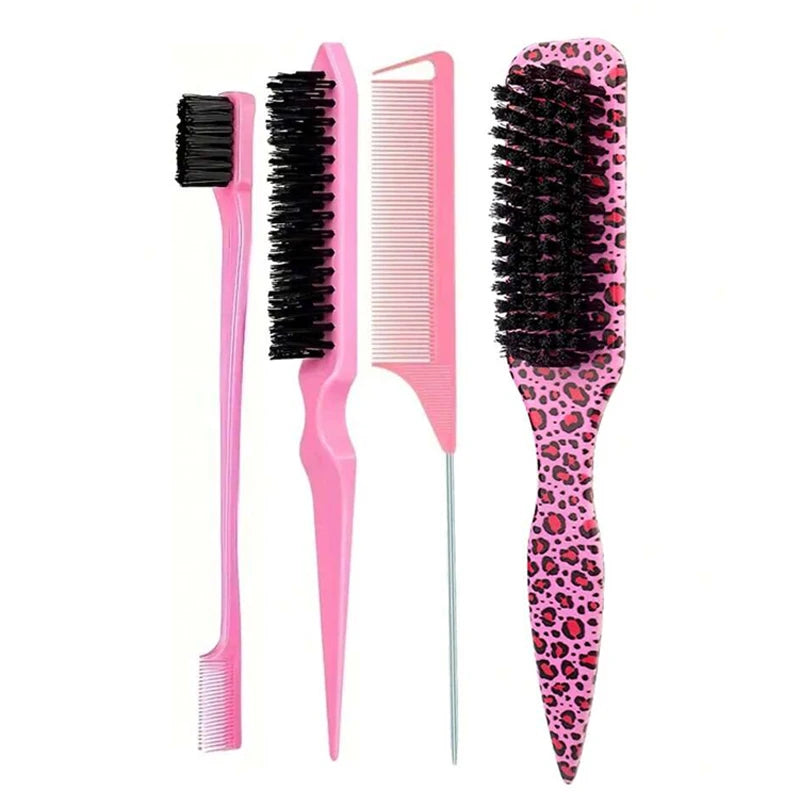 Slick-Back Hair Brush Set – Sleek Ponytail Brush