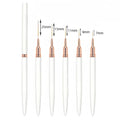 Nail Art Liner Brush Set (5 Pieces) in White – DIY Manicure