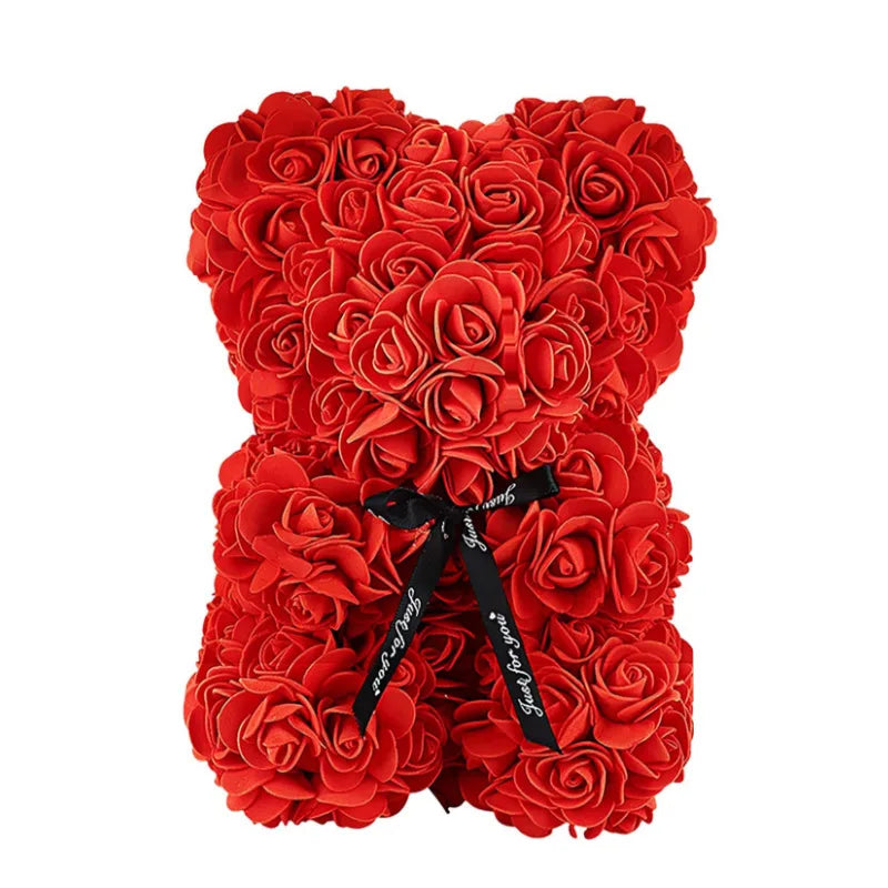 Eternal Rose Teddy Bear (25 cm) – Anniversary Gift, photo 4