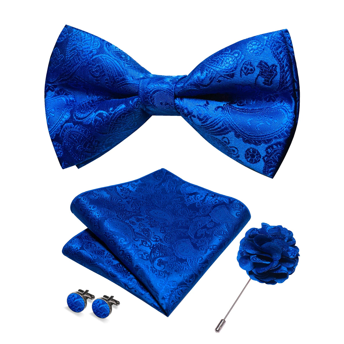 Bow Tie Gift Set: Bow Tie, Pocket Square & Cufflinks
