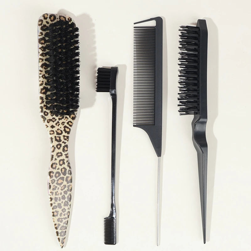 Slick-Back Hair Brush Set – Sleek Ponytail Brush, photo 7