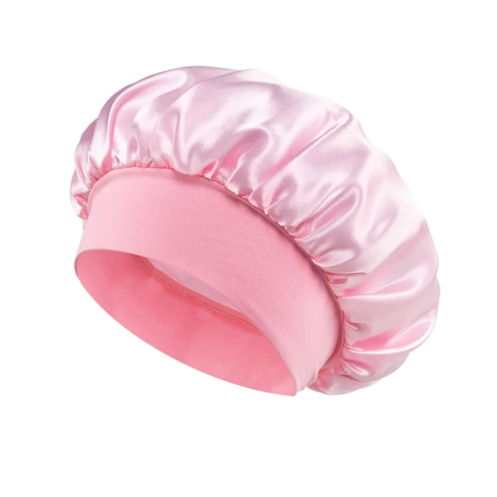 Pamper Her Set – satin sleep bonnet, pink