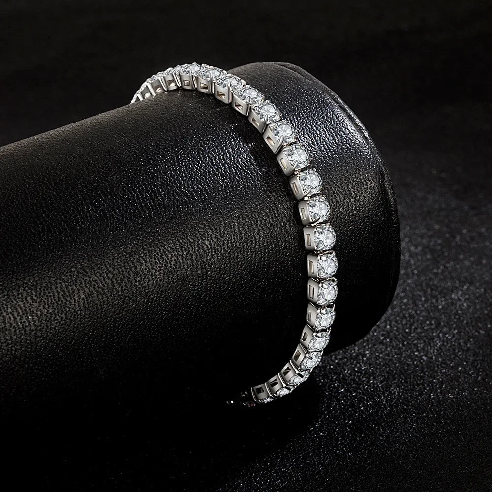 Sterling Silver Tennis Bracelet – Anniversary Gift for Her, photo 2