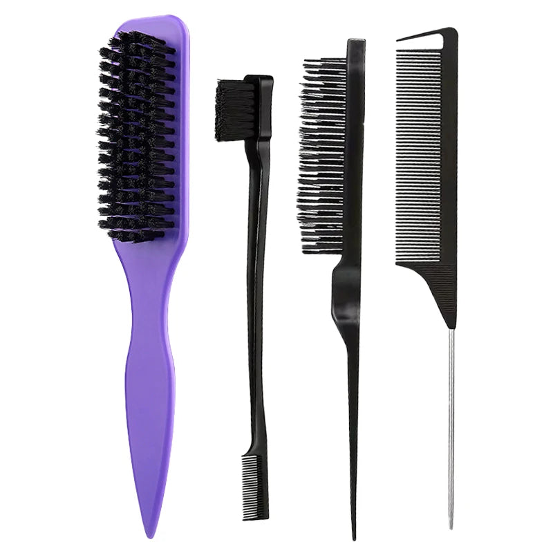 Slick-Back Hair Brush Set – Sleek Ponytail Brush, photo 15