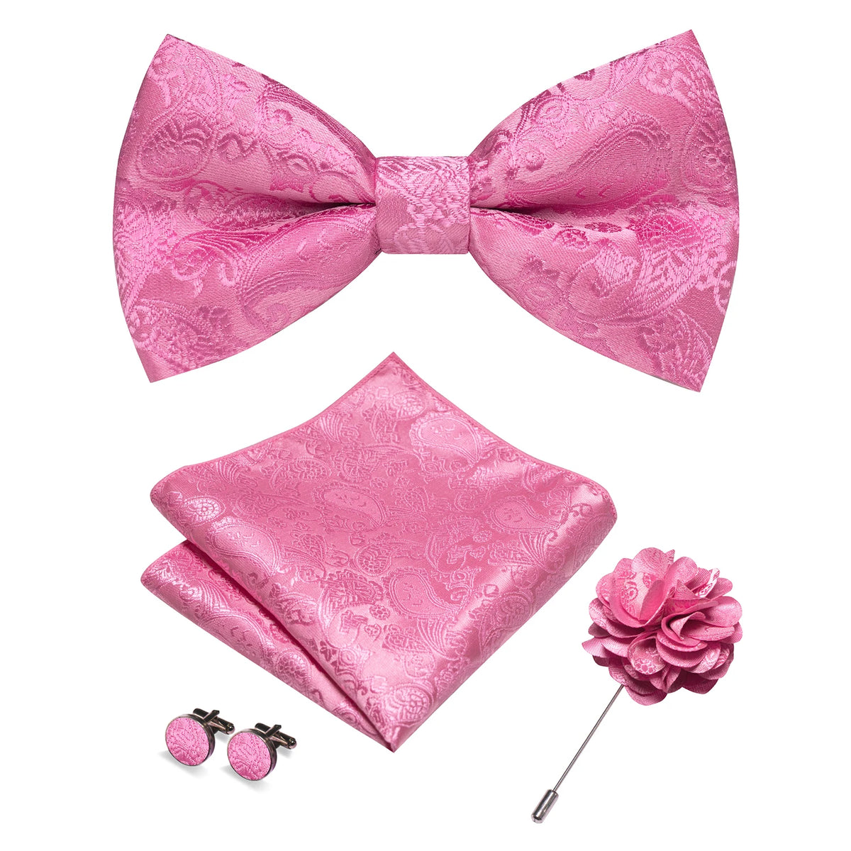 Bow Tie Gift Set: Bow Tie, Pocket Square & Cufflinks
