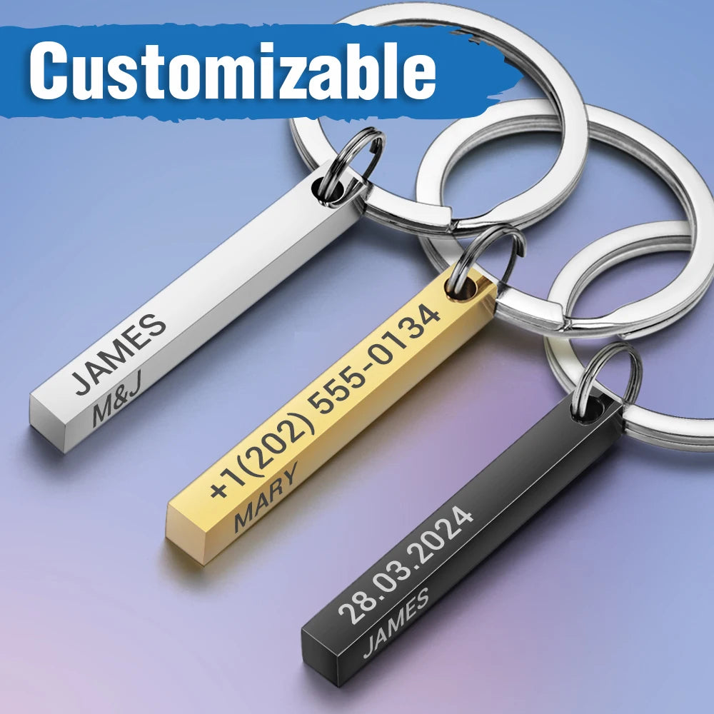 Engraved Bar Keychain – engraved bar keychain, photo 1