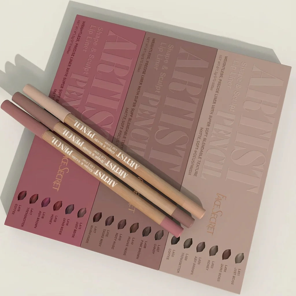 Velvet Matte Lip Liner Set (6 Pencils)