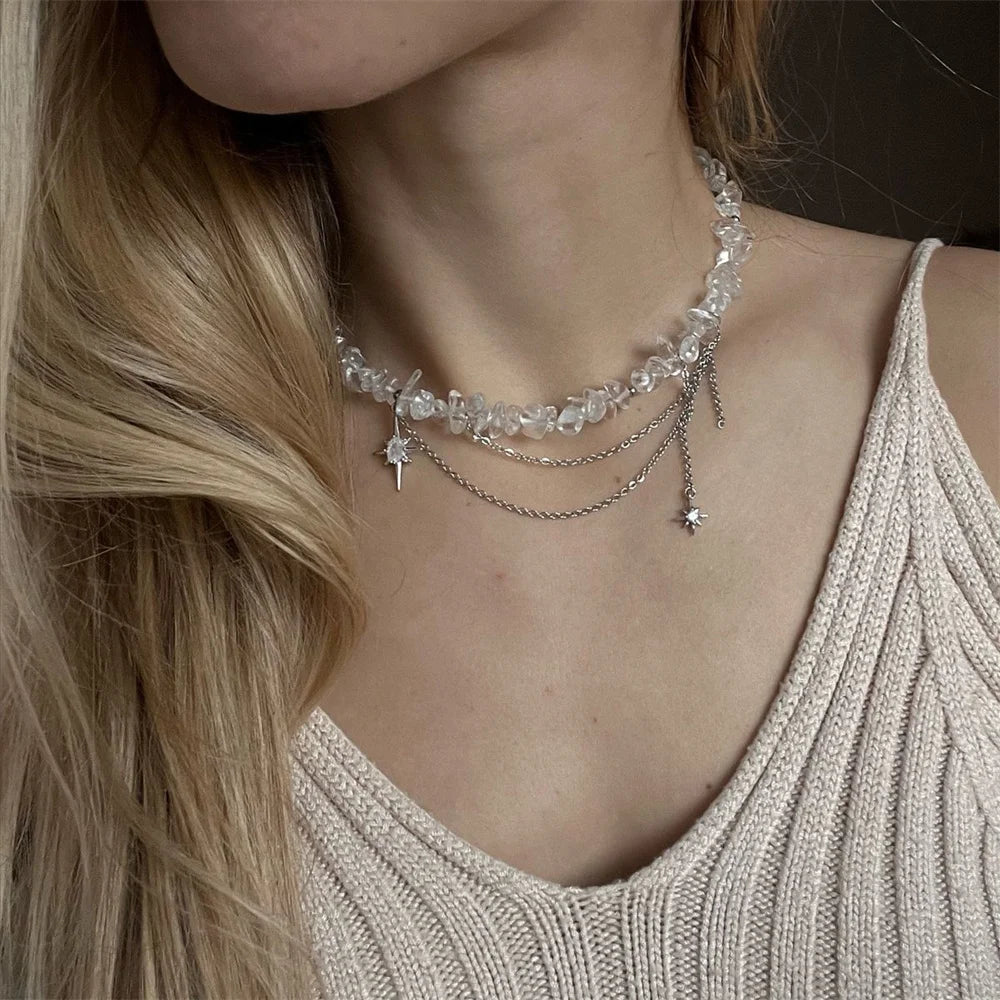 Vintage Silver Bead Chain Necklace