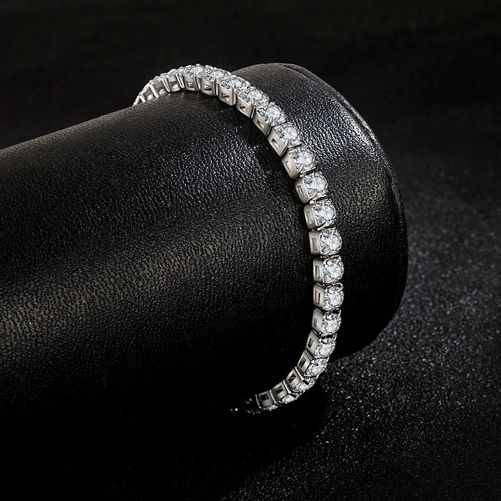 Sterling Silver Tennis Bracelet – Anniversary Gift for Her, photo 6