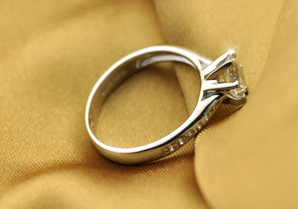 Sterling Silver Solitaire Ring – sterling silver solitaire ring, photo 1