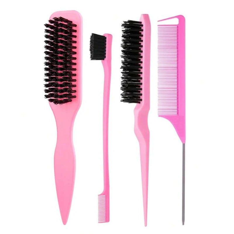 Slick-Back Hair Brush Set – Sleek Ponytail Brush, photo 14