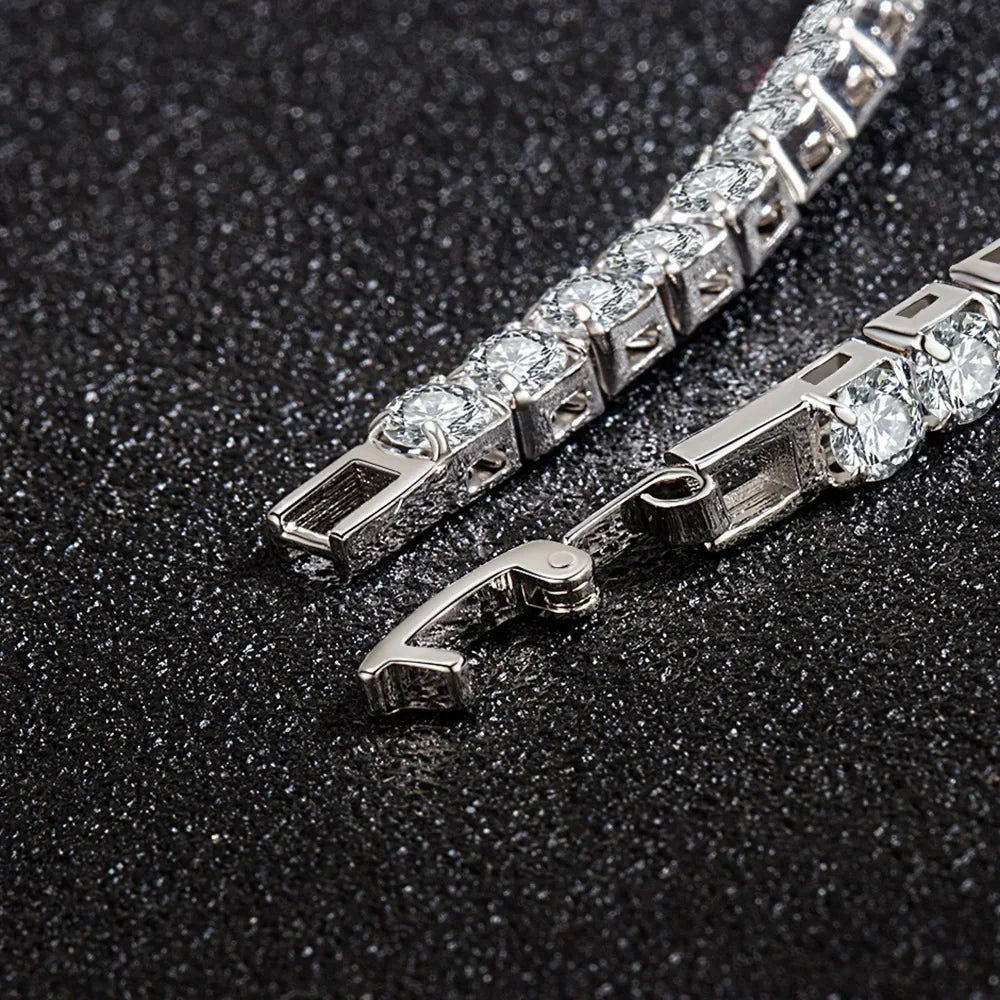 Sterling Silver Tennis Bracelet – Anniversary Gift for Her, photo 4