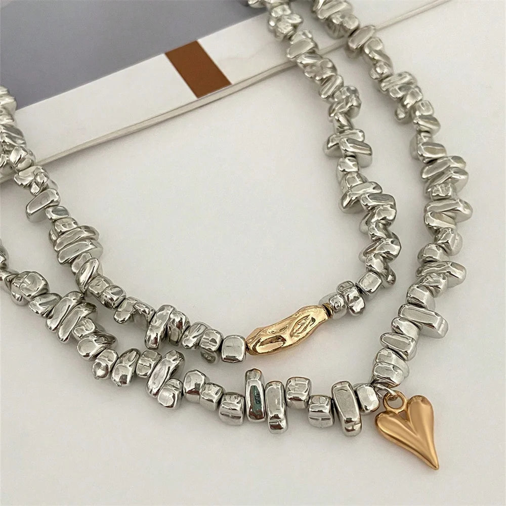 Vintage Silver Bead Chain Necklace – Boho Gift for Her, photo 5