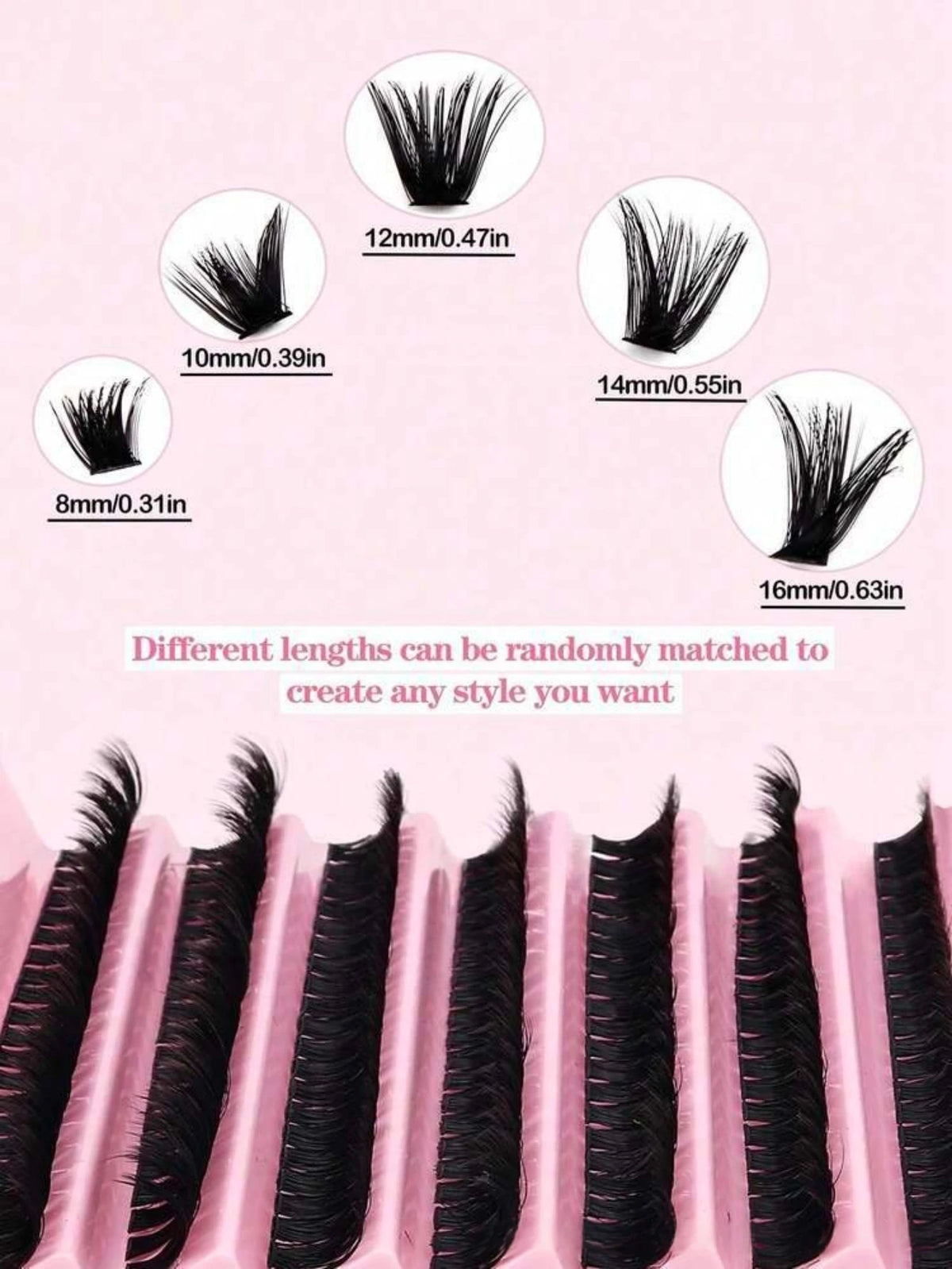 Cluster Lashes Kit (240 Pieces)