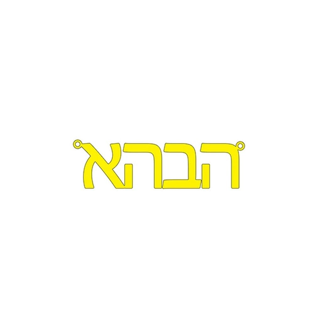 Custom Script Name Necklace in Gold, Hebrew, 45 cm – 18 Script Fonts + Hebrew